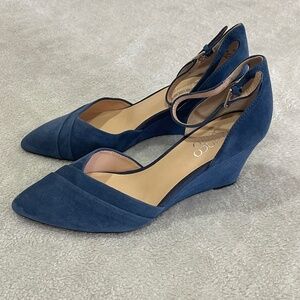 Frano Sarto Faye Wedge Pumps Size 7